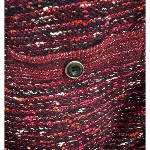 J.Jill Officecore Workwear Tweed Fringed Knit Blazer Cardigan Jacket L TALL - Picture 5 of 11